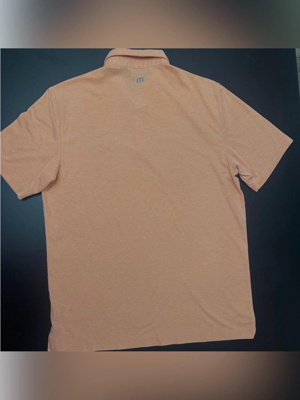 TravisMathew Striped Performance Polo Large Golf Business Casual Resort Shirt - Picture 4 of 6